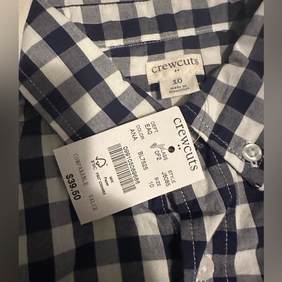 Boys Crewcuts size 10 button down - Picture 2 of 2